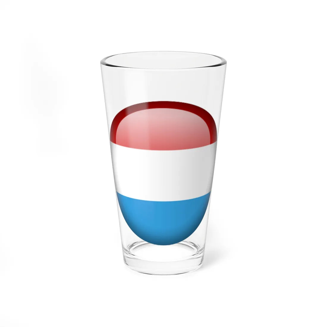 Flag orb Luxembourg (Luxembourg) Pint Glass 16oz 16oz - Go Mug Yourself