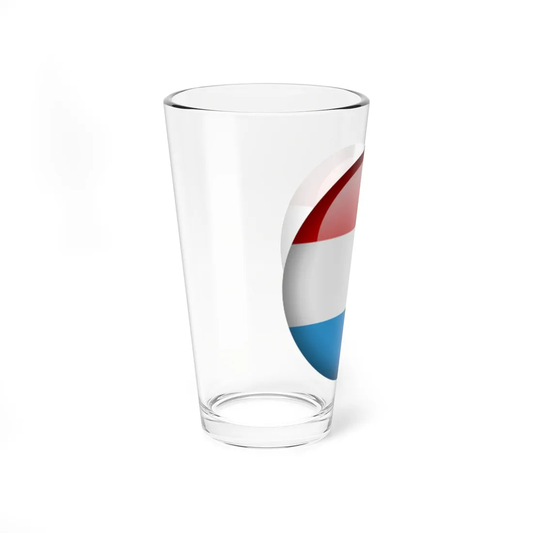 Flag orb Luxembourg (Luxembourg) Pint Glass 16oz - Go Mug Yourself