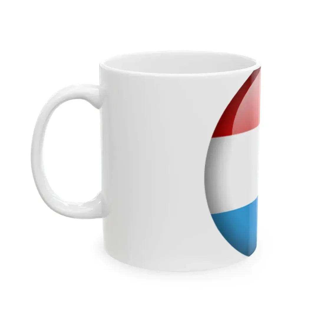 Flag orb Luxembourg (Luxembourg) White Coffee Mug - Go Mug Yourself