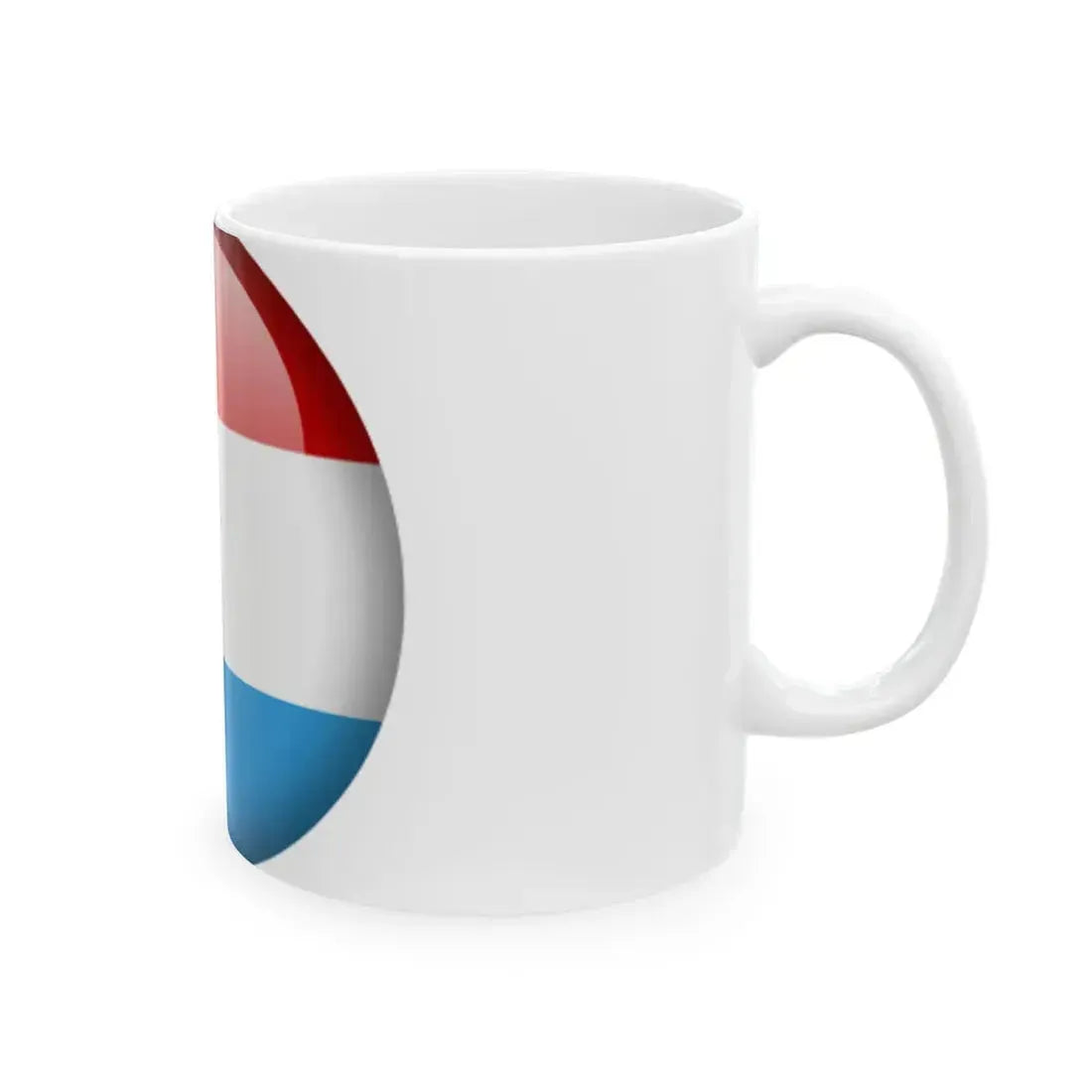 Flag orb Luxembourg (Luxembourg) White Coffee Mug - Go Mug Yourself
