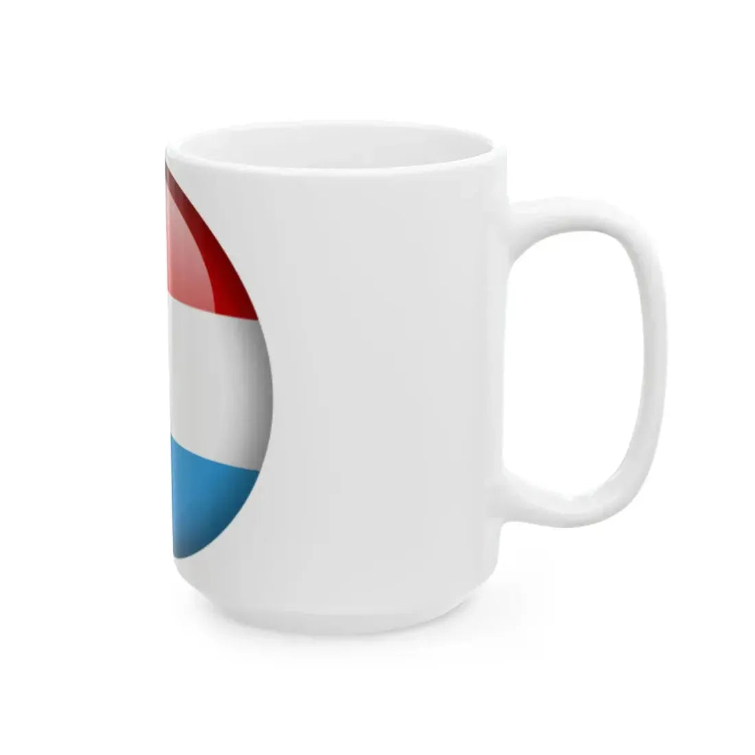 Flag orb Luxembourg (Luxembourg) White Coffee Mug - Go Mug Yourself