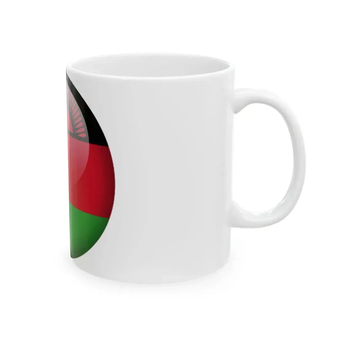 Flag orb Malawi (Malawi) White Coffee Mug - Go Mug Yourself