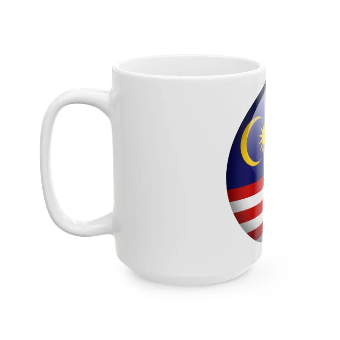 Flag orb Malaysia (Malaysia) White Coffee Mug - Go Mug Yourself