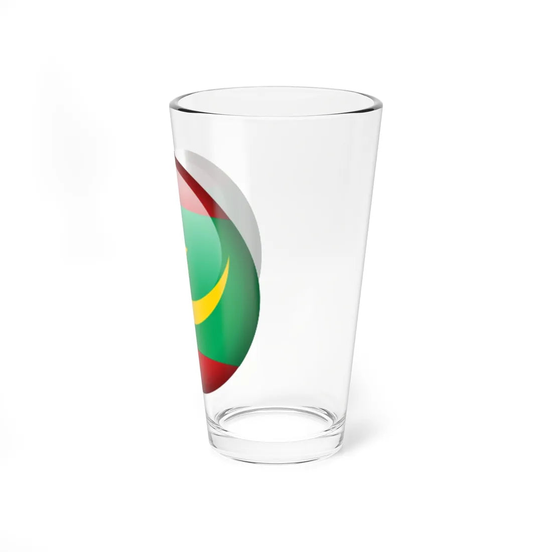 Flag orb Mauritania (Mauritania) Pint Glass 16oz - Go Mug Yourself