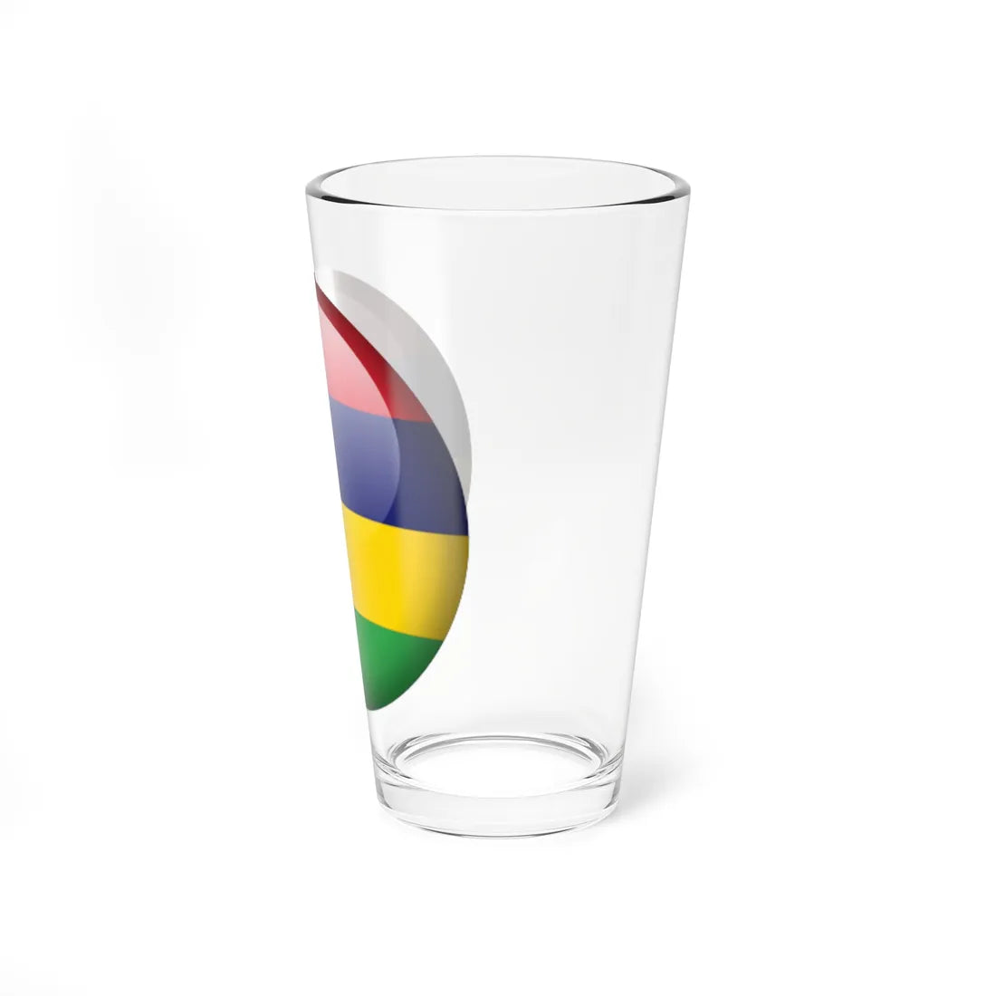 Flag orb Mauritius (Mauritius) Pint Glass 16oz - Go Mug Yourself