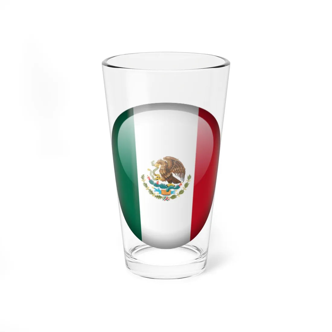 Flag orb Mexico (Mexico) Pint Glass 16oz 16oz - Go Mug Yourself