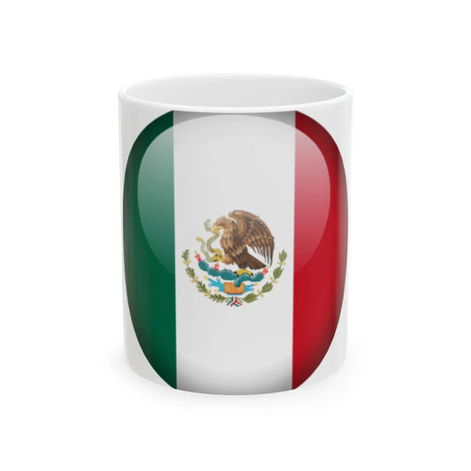 Flag orb Mexico (Mexico) White Coffee Mug 11oz - Go Mug Yourself