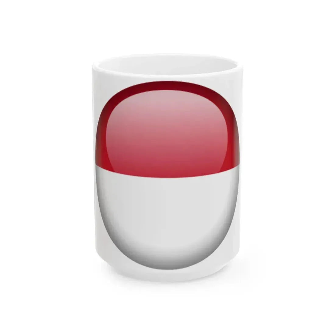 Flag orb Monaco (Monaco) White Coffee Mug 15oz - Go Mug Yourself