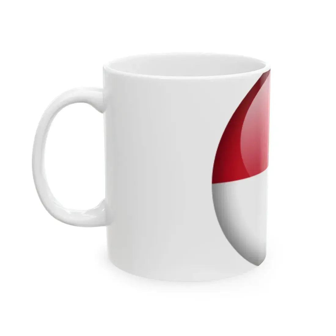 Flag orb Monaco (Monaco) White Coffee Mug - Go Mug Yourself