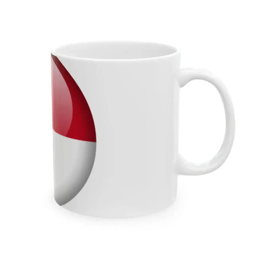 Flag orb Monaco (Monaco) White Coffee Mug - Go Mug Yourself