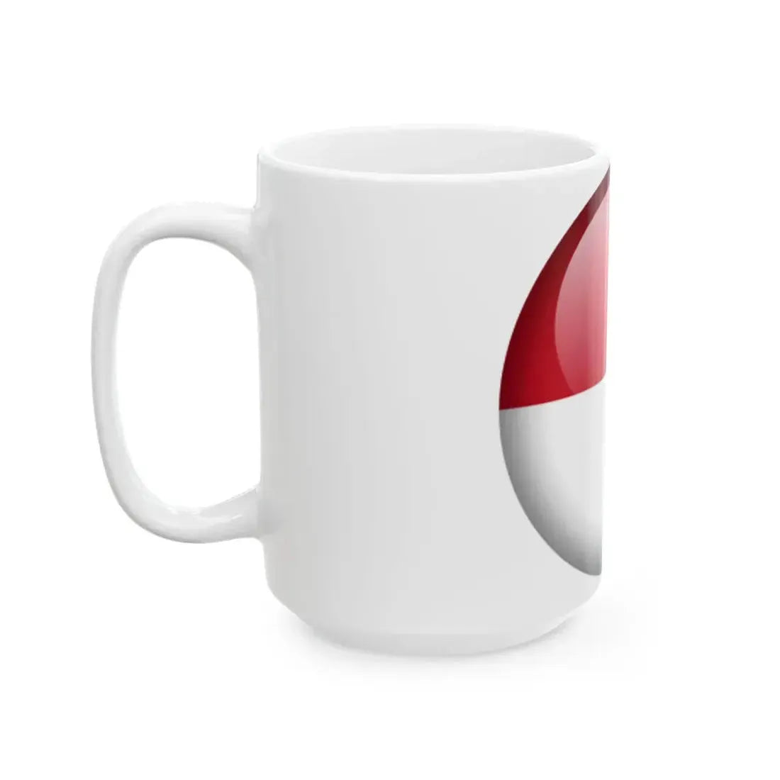 Flag orb Monaco (Monaco) White Coffee Mug - Go Mug Yourself