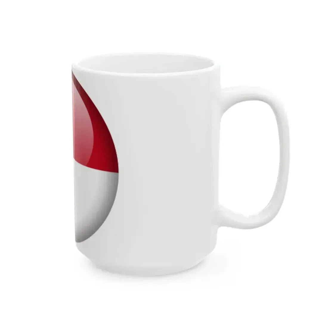 Flag orb Monaco (Monaco) White Coffee Mug - Go Mug Yourself