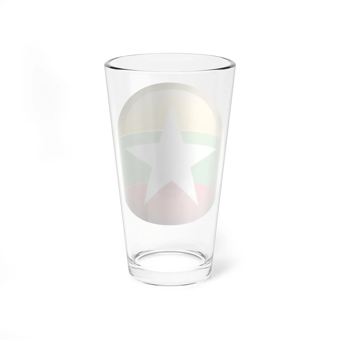 Flag orb Myanmar (Myanmar) Pint Glass 16oz - Go Mug Yourself