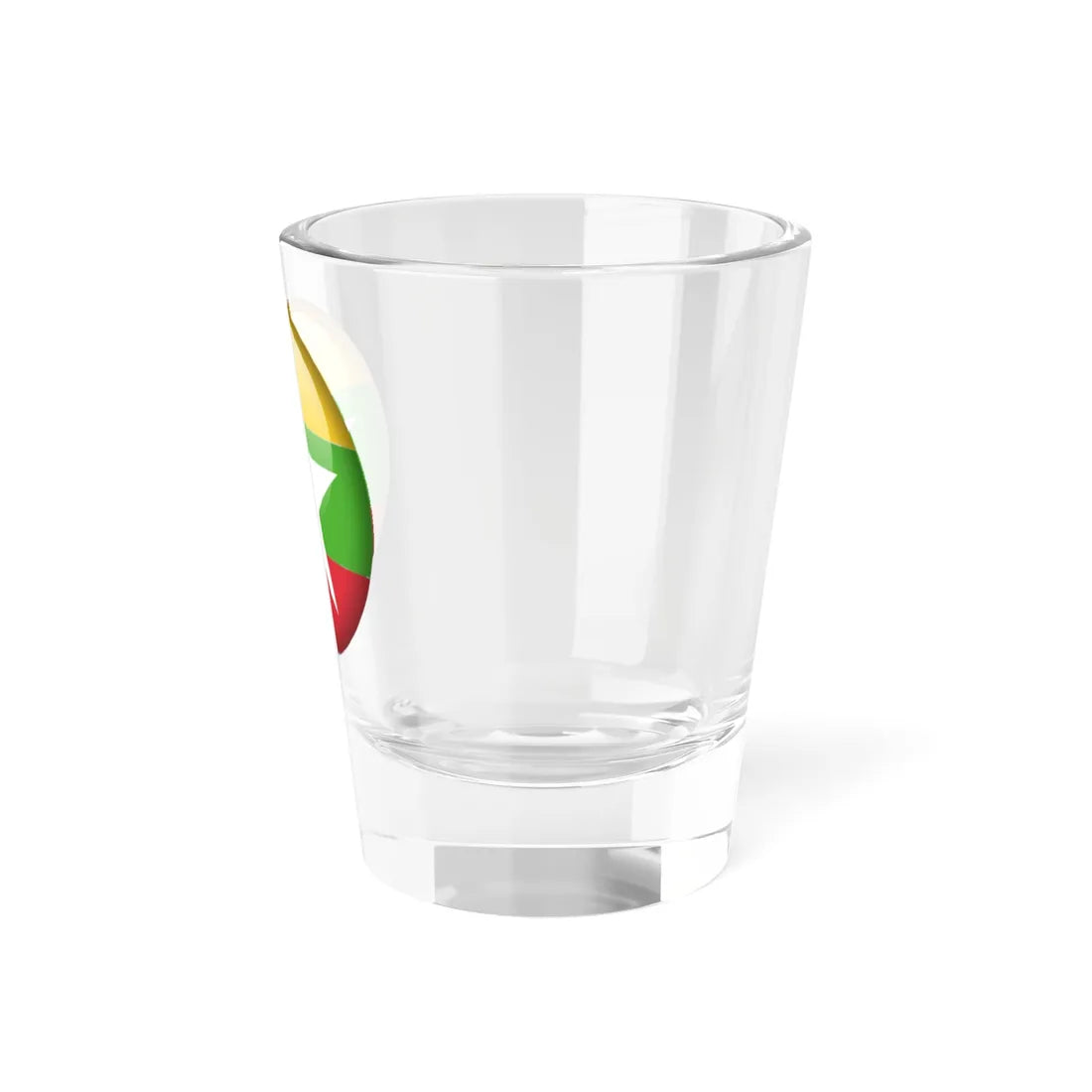Flag orb Myanmar (Myanmar) Shot Glass 1.5oz - Go Mug Yourself