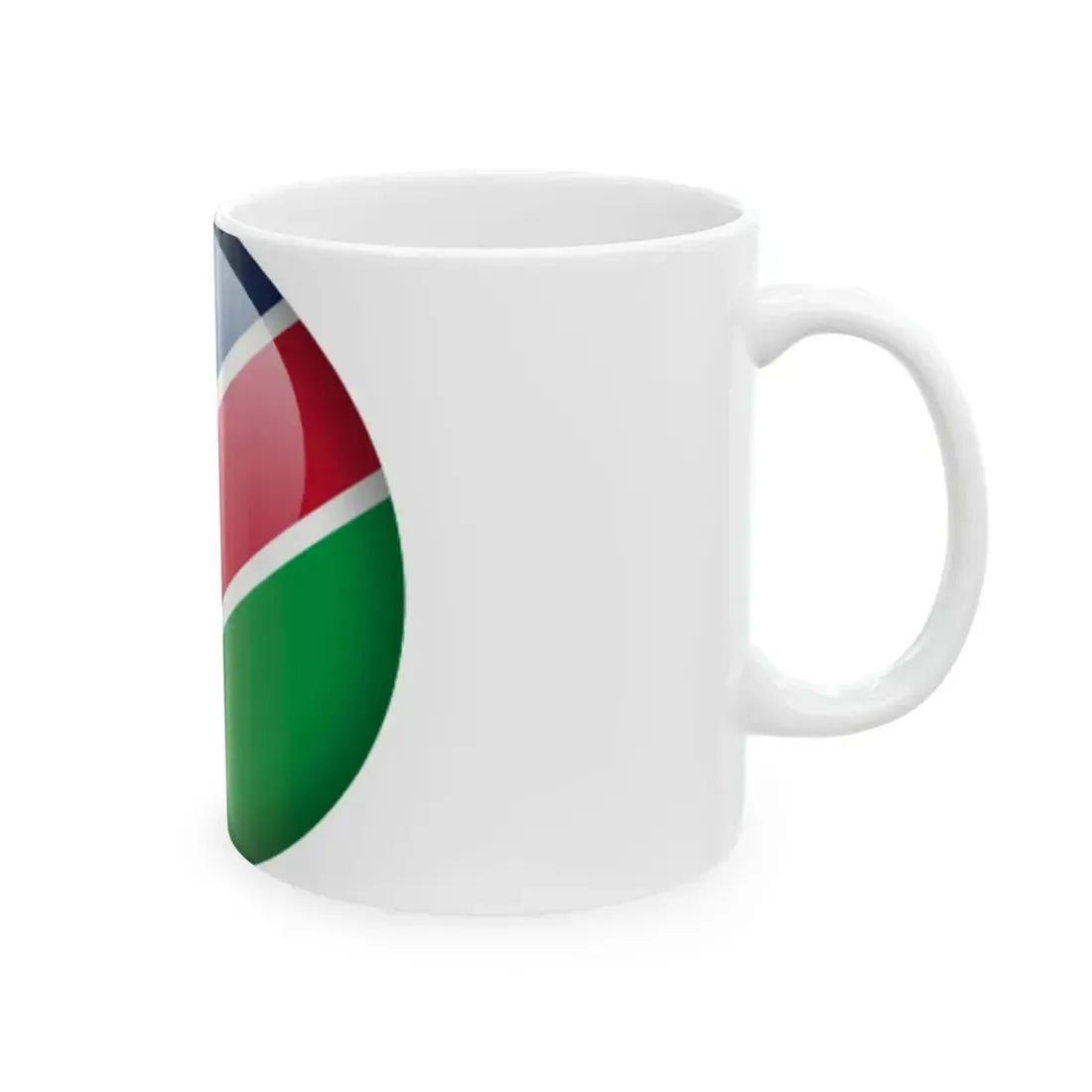 Flag orb Namibia (Namibia) White Coffee Mug - Go Mug Yourself