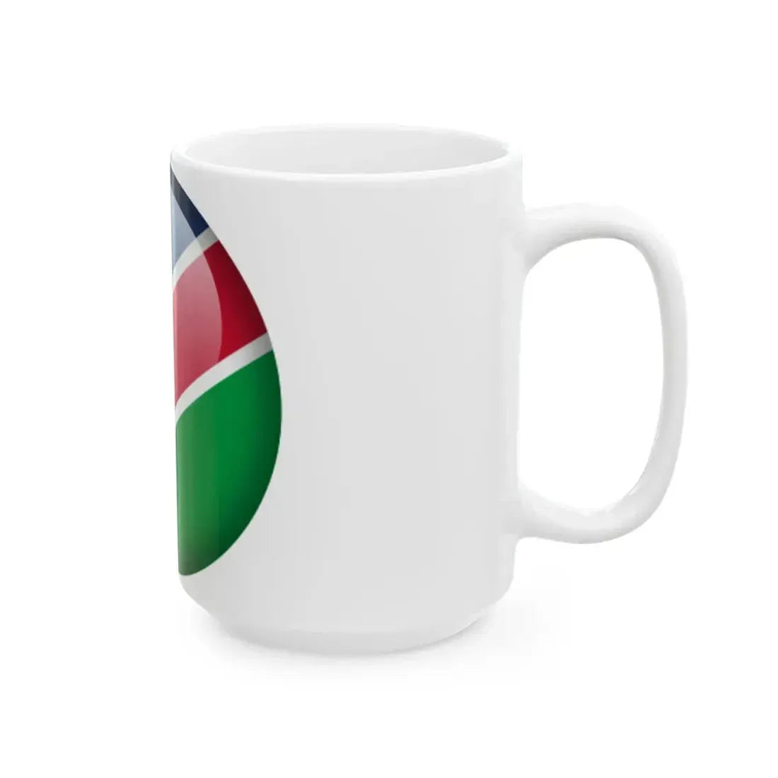 Flag orb Namibia (Namibia) White Coffee Mug - Go Mug Yourself
