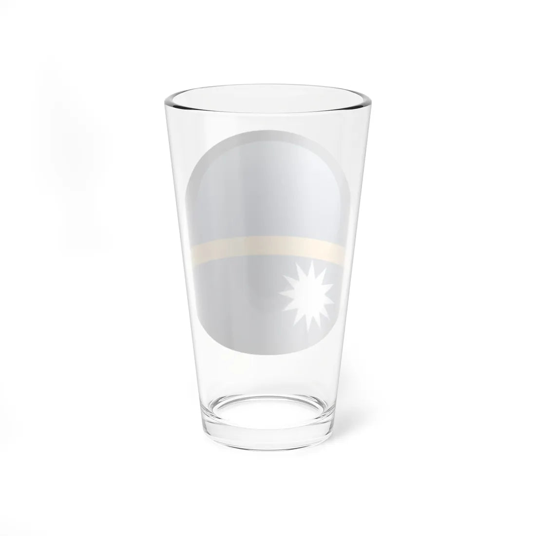 Flag orb Nauru (Nauru) Pint Glass 16oz - Go Mug Yourself