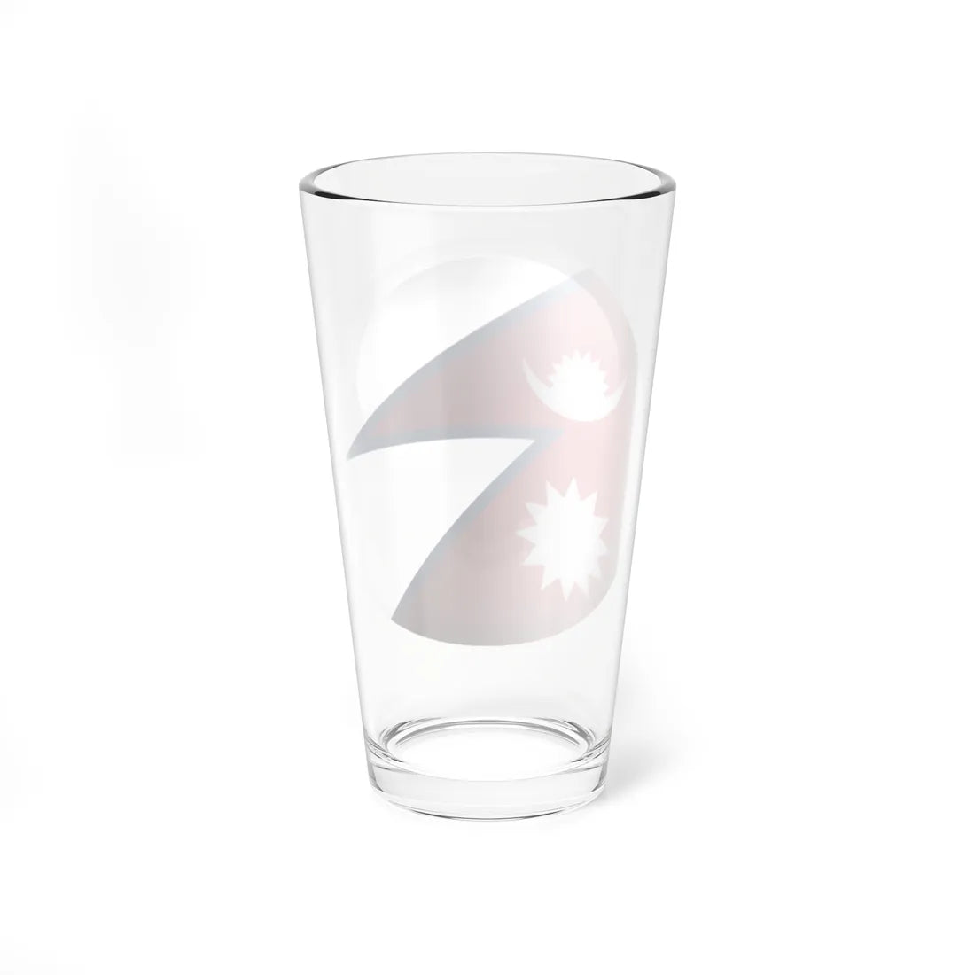 Flag orb Nepal (Nepal) Pint Glass 16oz - Go Mug Yourself