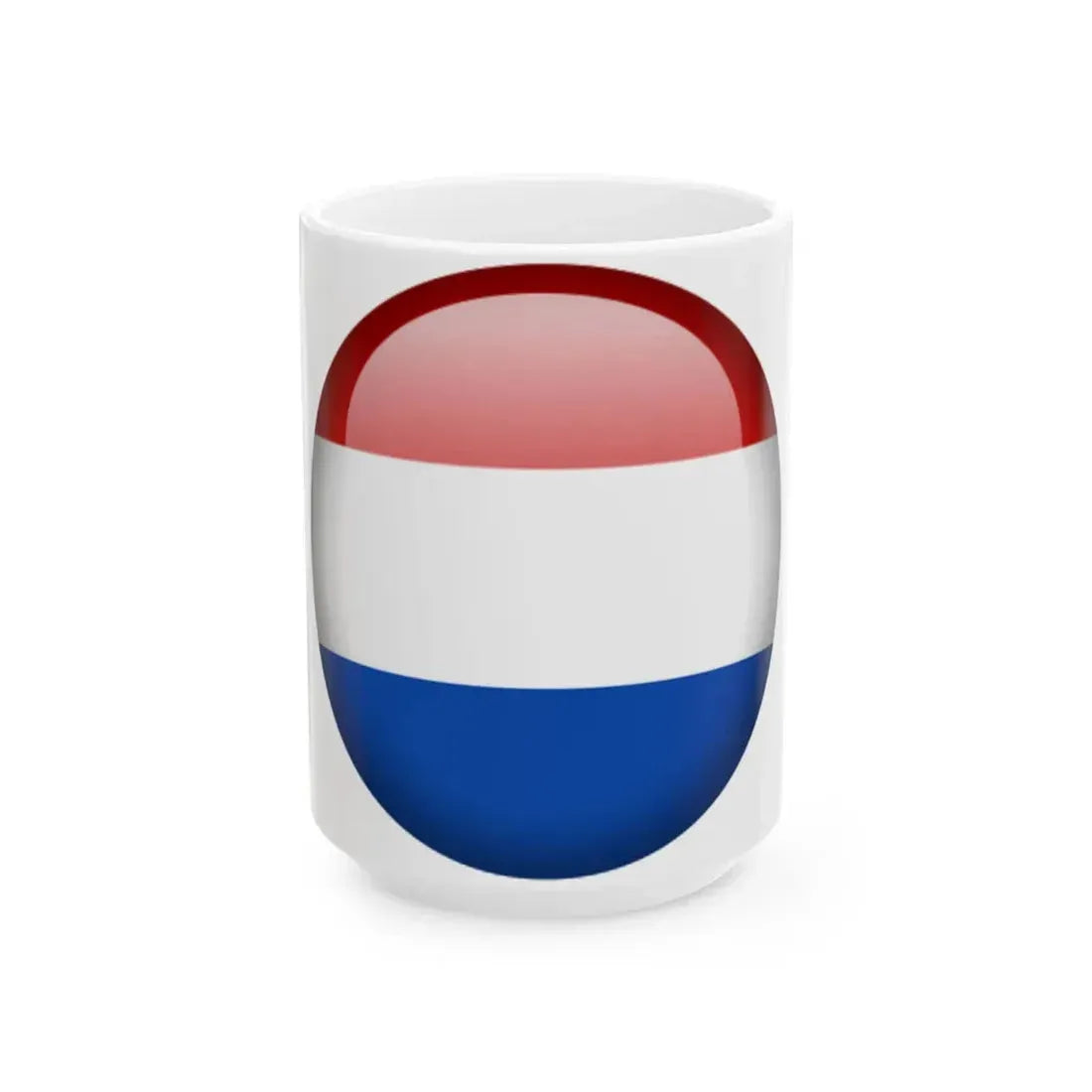 Flag orb Netherlands (Netherlands) White Coffee Mug 15oz - Go Mug Yourself