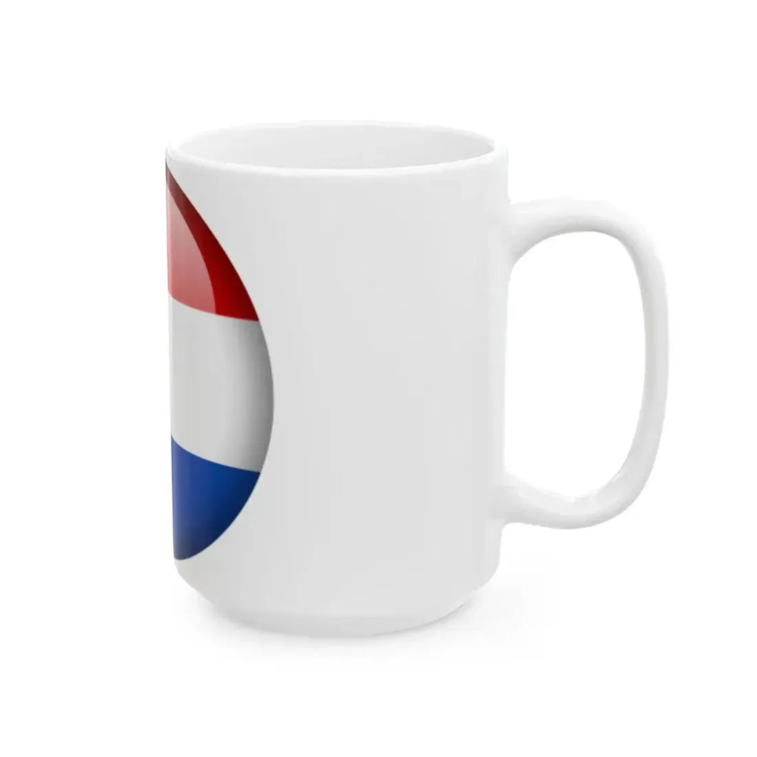 Flag orb Netherlands (Netherlands) White Coffee Mug - Go Mug Yourself