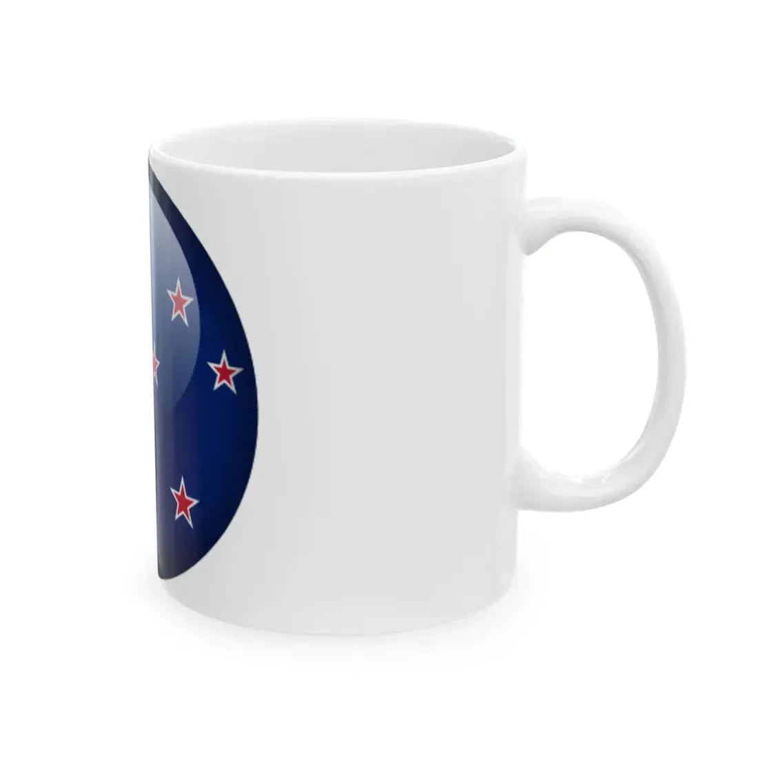 Flag orb New Zealand (New Zealand) White Coffee Mug - Go Mug Yourself