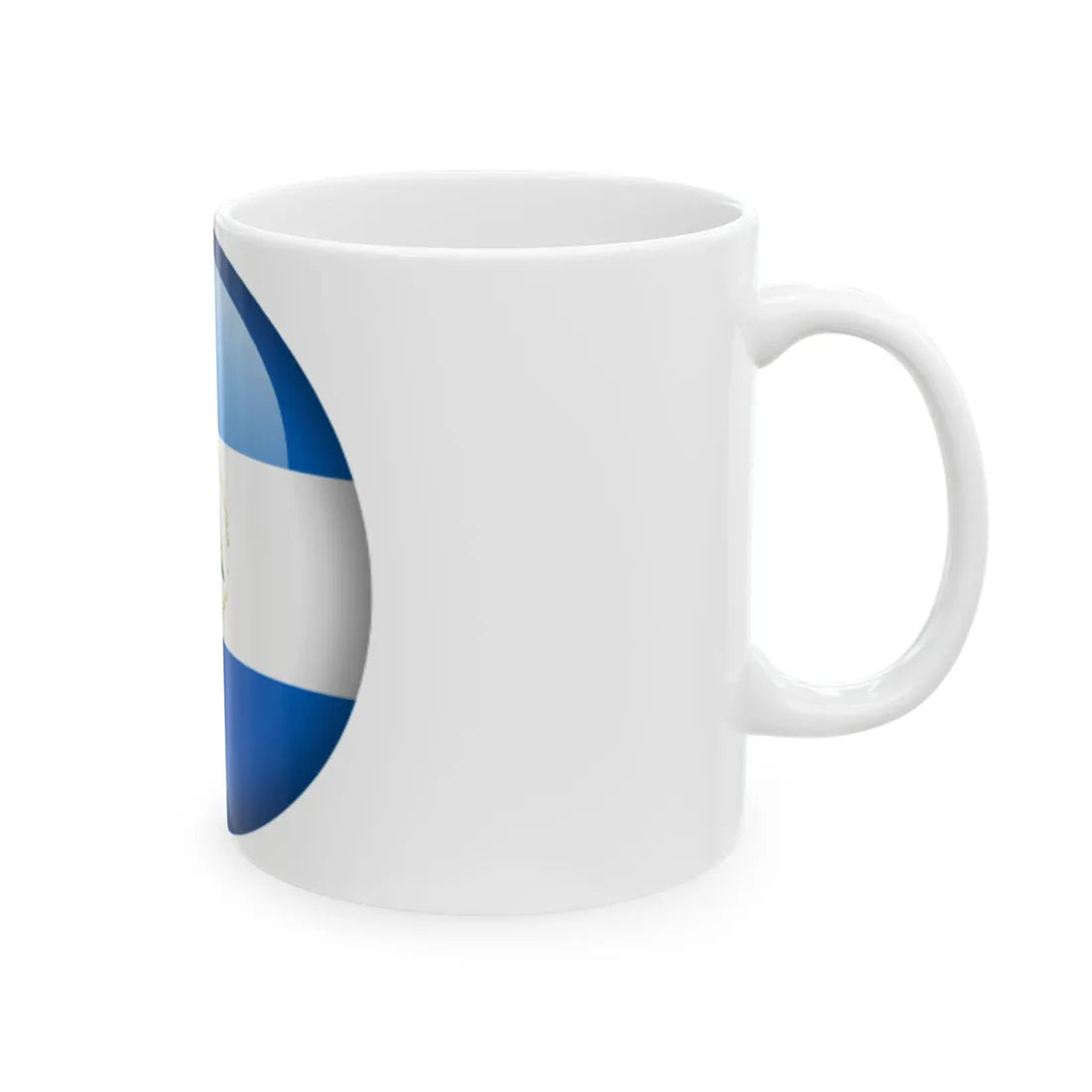 Flag orb Nicaragua (Nicaragua) White Coffee Mug - Go Mug Yourself