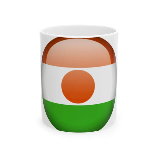 Flag orb Niger (Niger) White Coffee Mug 11oz - Go Mug Yourself
