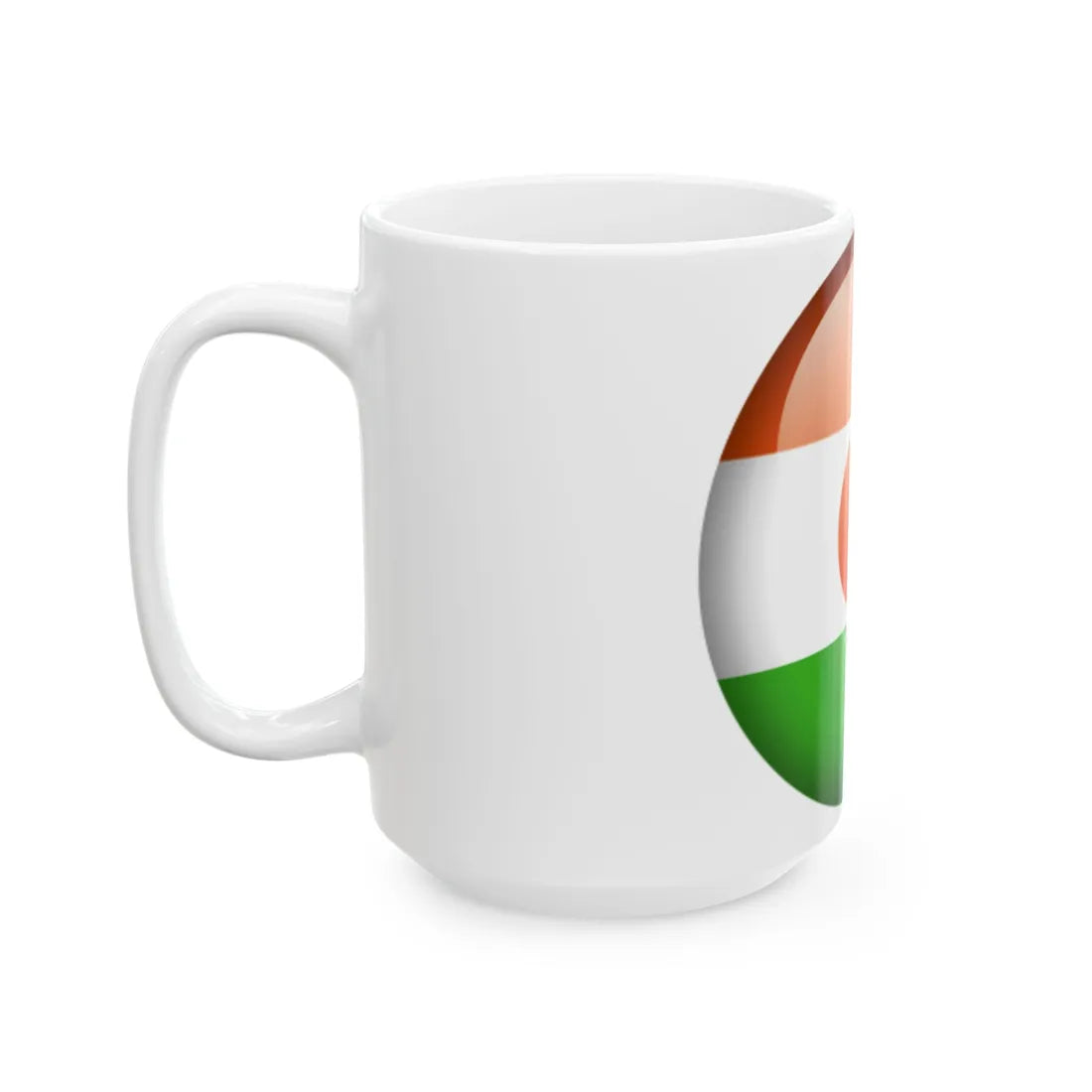 Flag orb Niger (Niger) White Coffee Mug - Go Mug Yourself
