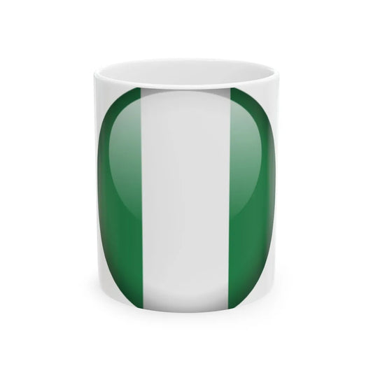 Flag orb Nigeria (Niger) White Coffee Mug 11oz - Go Mug Yourself