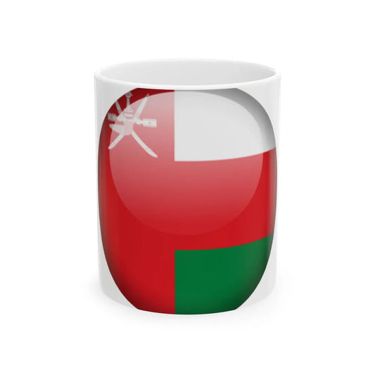 Flag orb Oman (Oman) White Coffee Mug 11oz - Go Mug Yourself