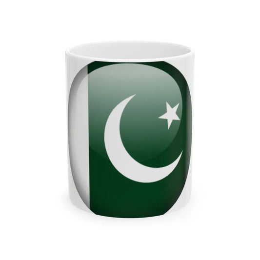 Flag orb Pakistan (Pakistan) White Coffee Mug 11oz - Go Mug Yourself