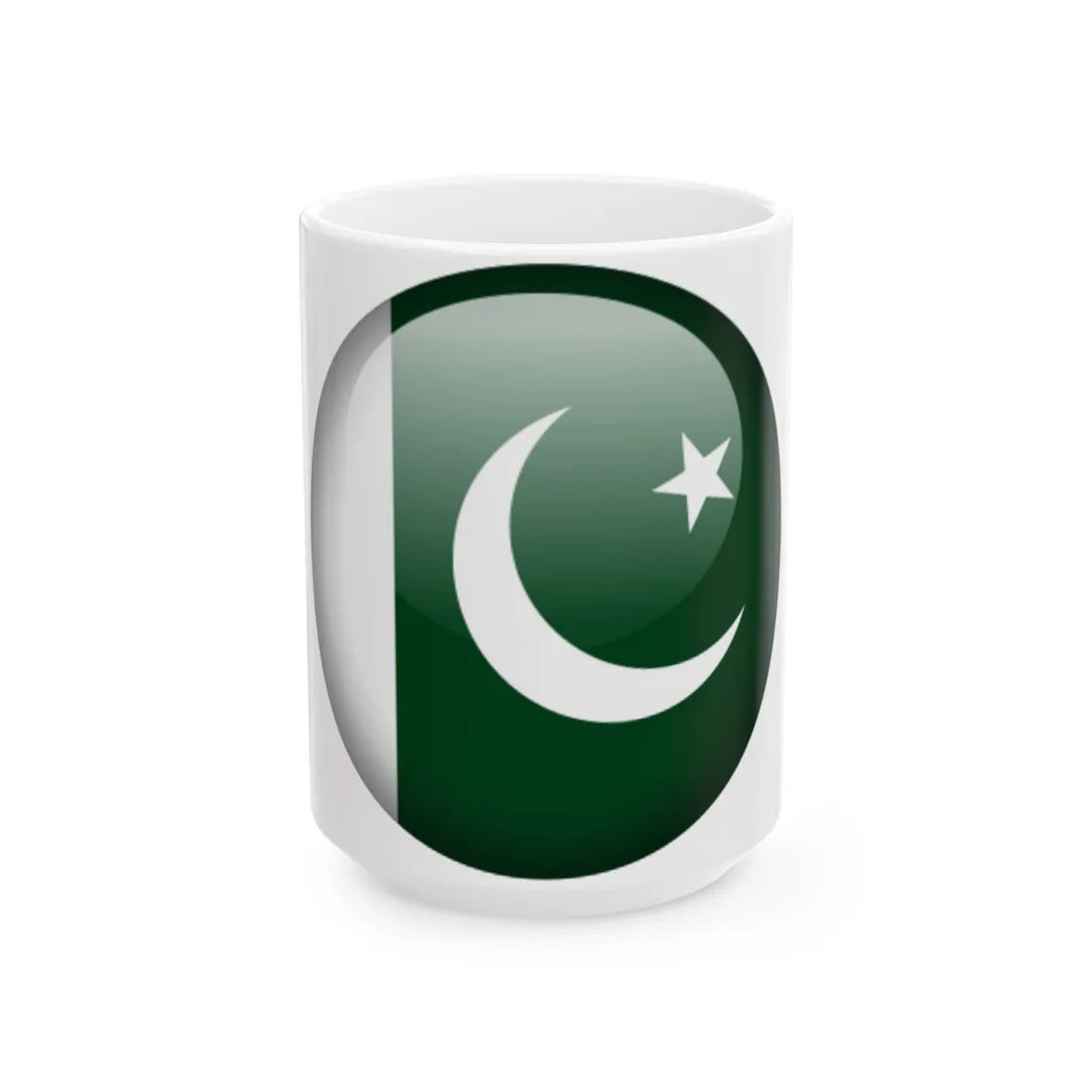Flag orb Pakistan (Pakistan) White Coffee Mug 15oz - Go Mug Yourself