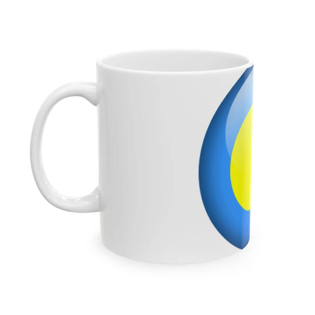 Flag orb Palau (Palau) White Coffee Mug - Go Mug Yourself