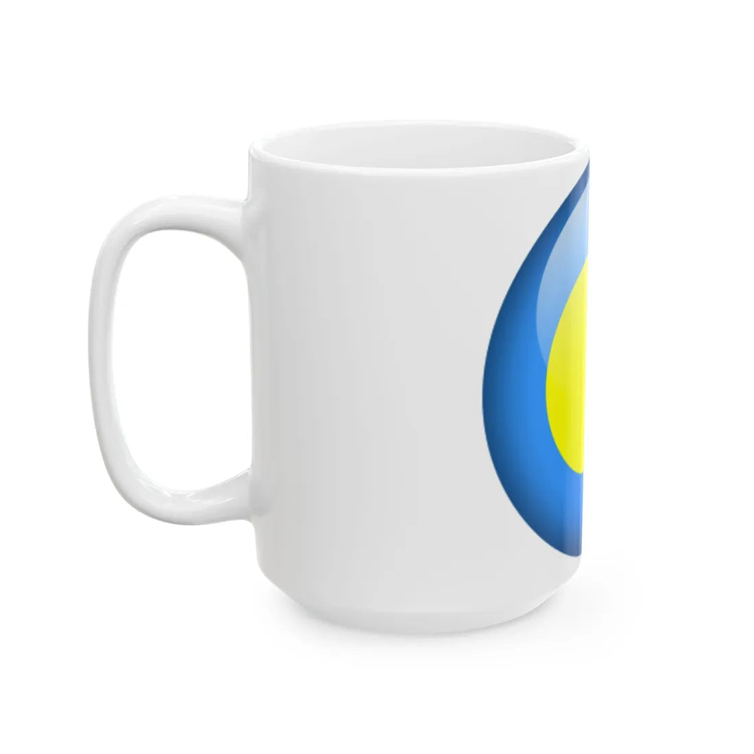 Flag orb Palau (Palau) White Coffee Mug - Go Mug Yourself