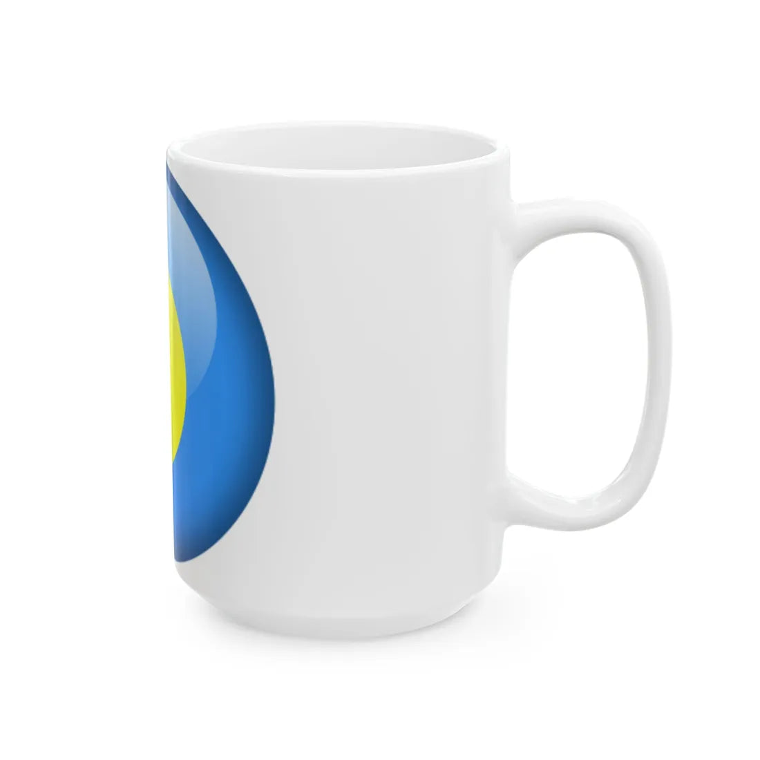 Flag orb Palau (Palau) White Coffee Mug - Go Mug Yourself