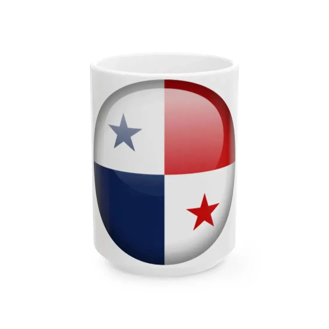 Flag orb Panama (Panama) White Coffee Mug 15oz - Go Mug Yourself
