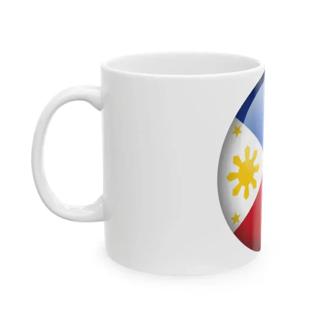 Flag orb Philippines (Philippines) White Coffee Mug - Go Mug Yourself
