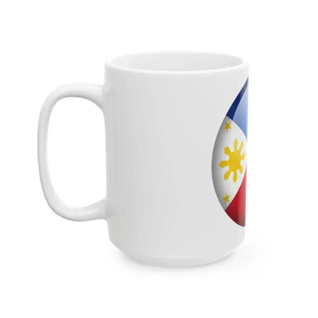 Flag orb Philippines (Philippines) White Coffee Mug - Go Mug Yourself