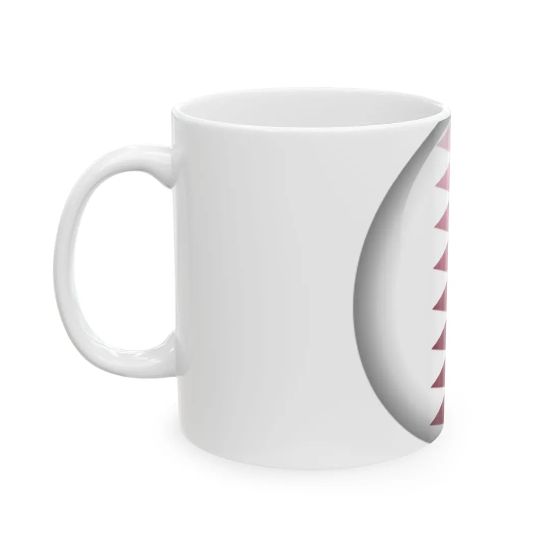 Flag orb Qatar (Qatar) White Coffee Mug - Go Mug Yourself