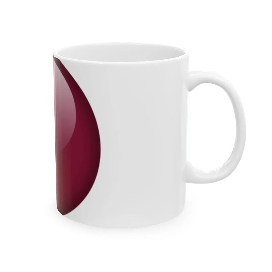 Flag orb Qatar (Qatar) White Coffee Mug - Go Mug Yourself
