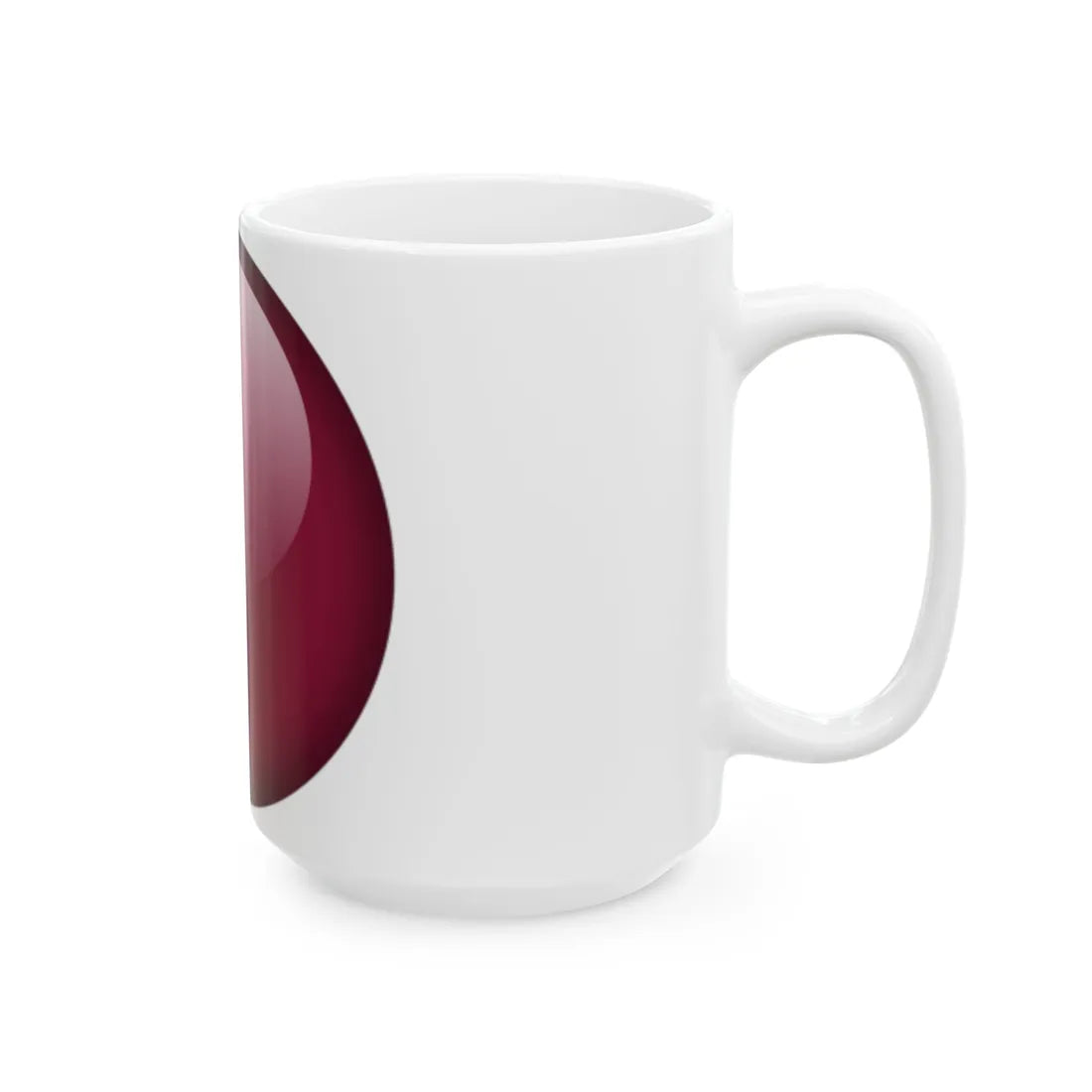 Flag orb Qatar (Qatar) White Coffee Mug - Go Mug Yourself