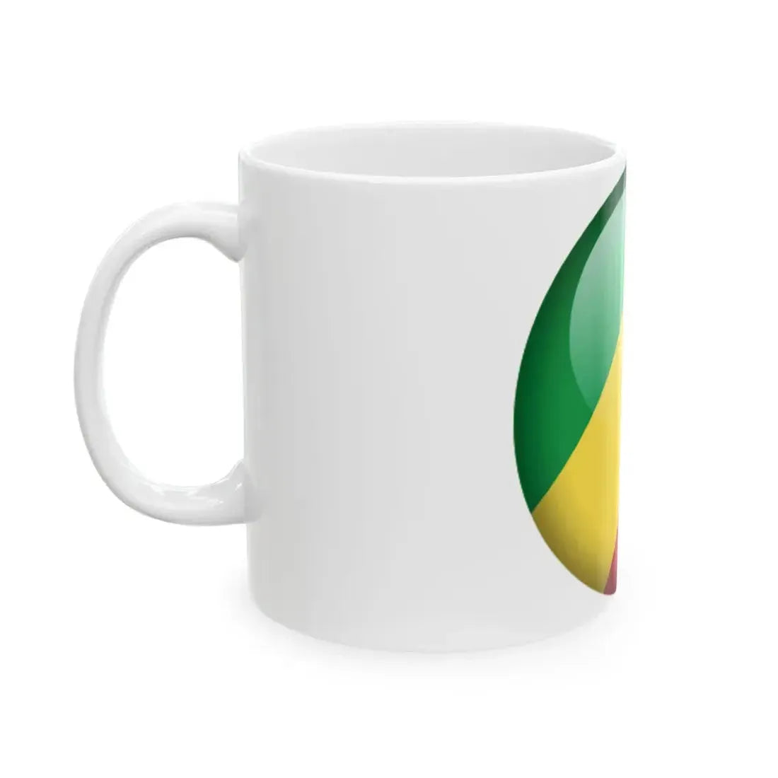 Flag orb Republic of the Congo (Congo) White Coffee Mug - Go Mug Yourself