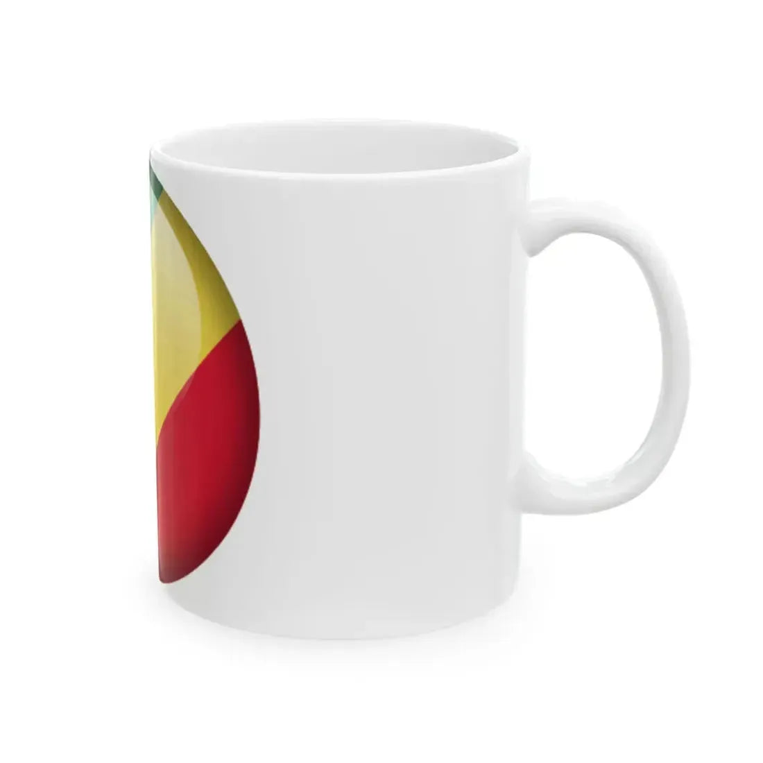 Flag orb Republic of the Congo (Congo) White Coffee Mug - Go Mug Yourself