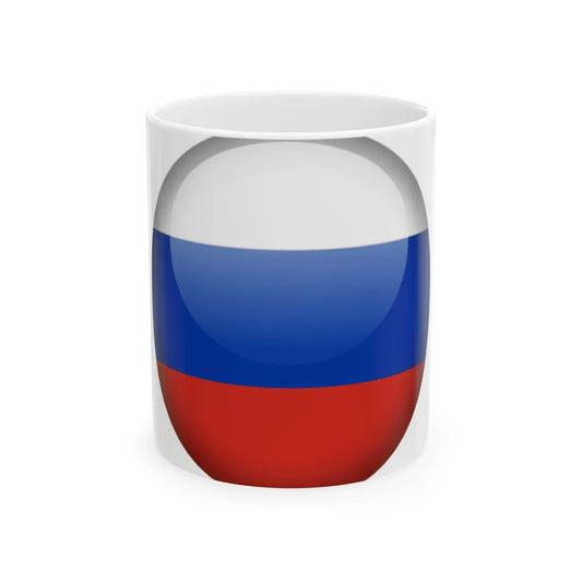 Flag orb Russia (Russia) White Coffee Mug 11oz - Go Mug Yourself