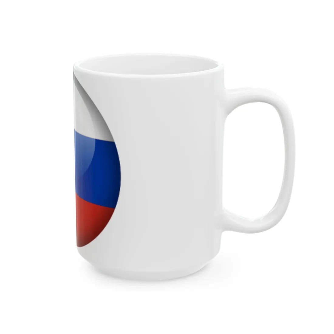 Flag orb Russia (Russia) White Coffee Mug - Go Mug Yourself