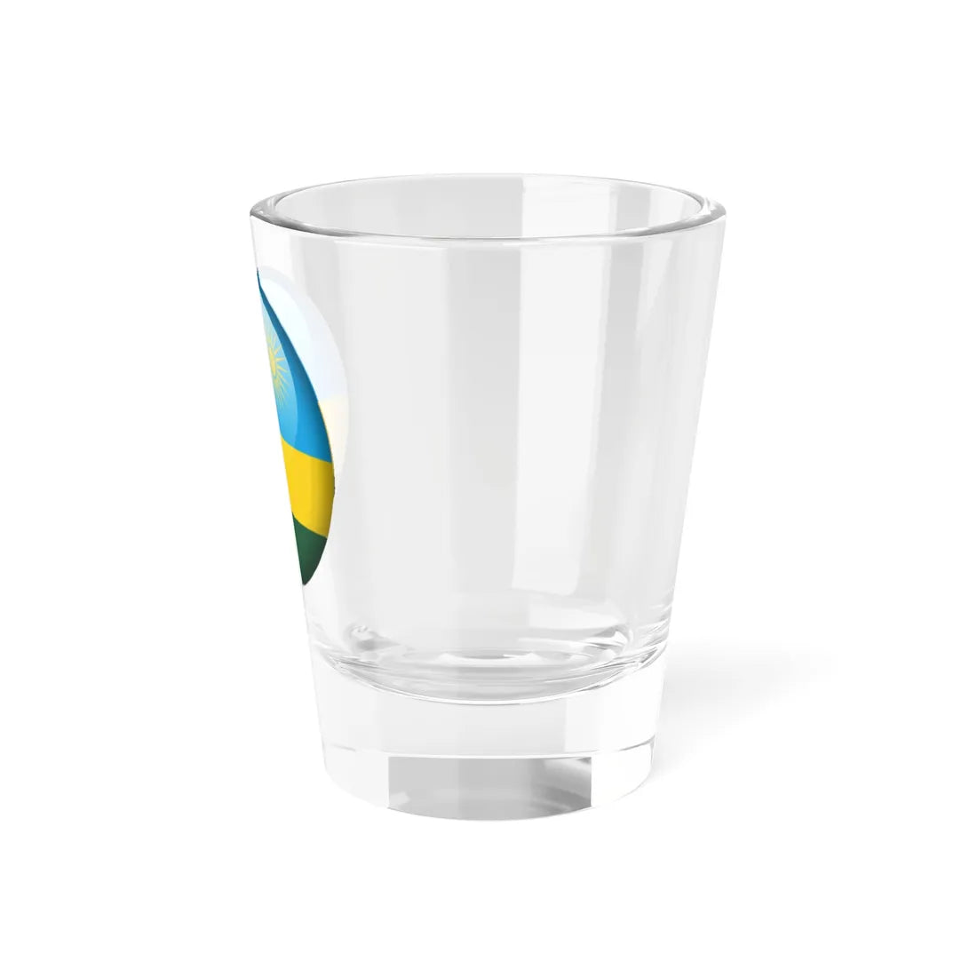 Flag orb Rwanda (Rwanda) Shot Glass 1.5oz - Go Mug Yourself