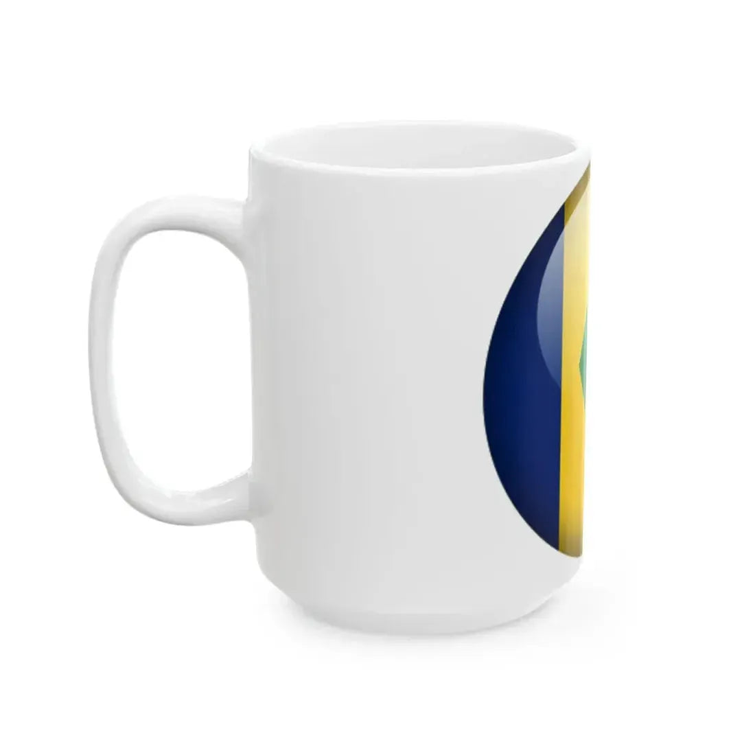 Flag orb Saint Vincent and the Grenadines (Saint Vincent and the Grenadines) White Coffee Mug - Go Mug Yourself