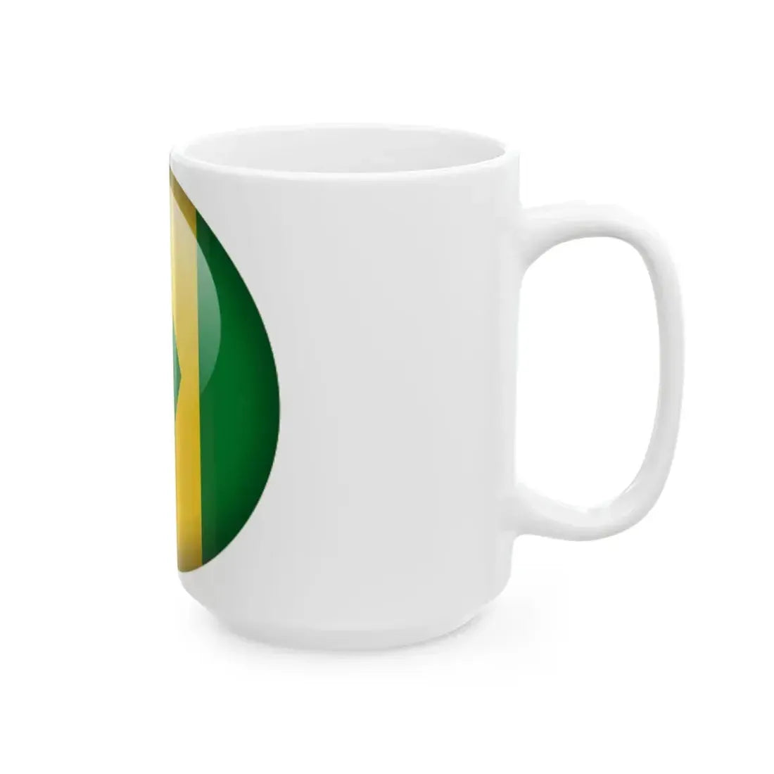 Flag orb Saint Vincent and the Grenadines (Saint Vincent and the Grenadines) White Coffee Mug - Go Mug Yourself