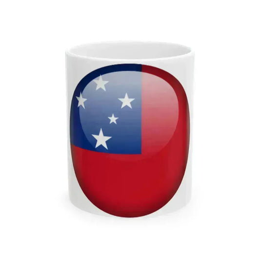 Flag orb Samoa (Samoa) White Coffee Mug 11oz - Go Mug Yourself