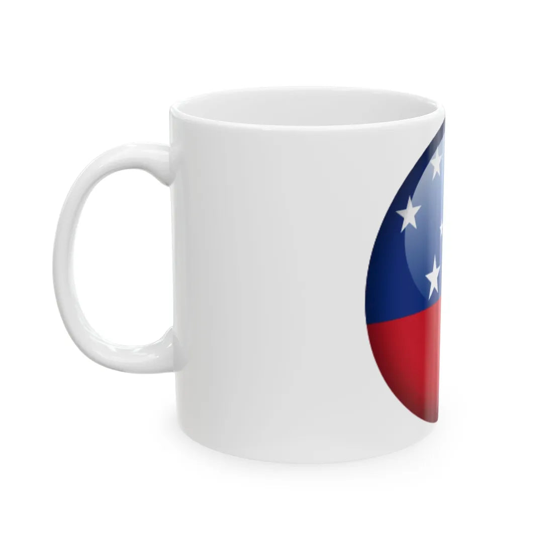 Flag orb Samoa (Samoa) White Coffee Mug - Go Mug Yourself